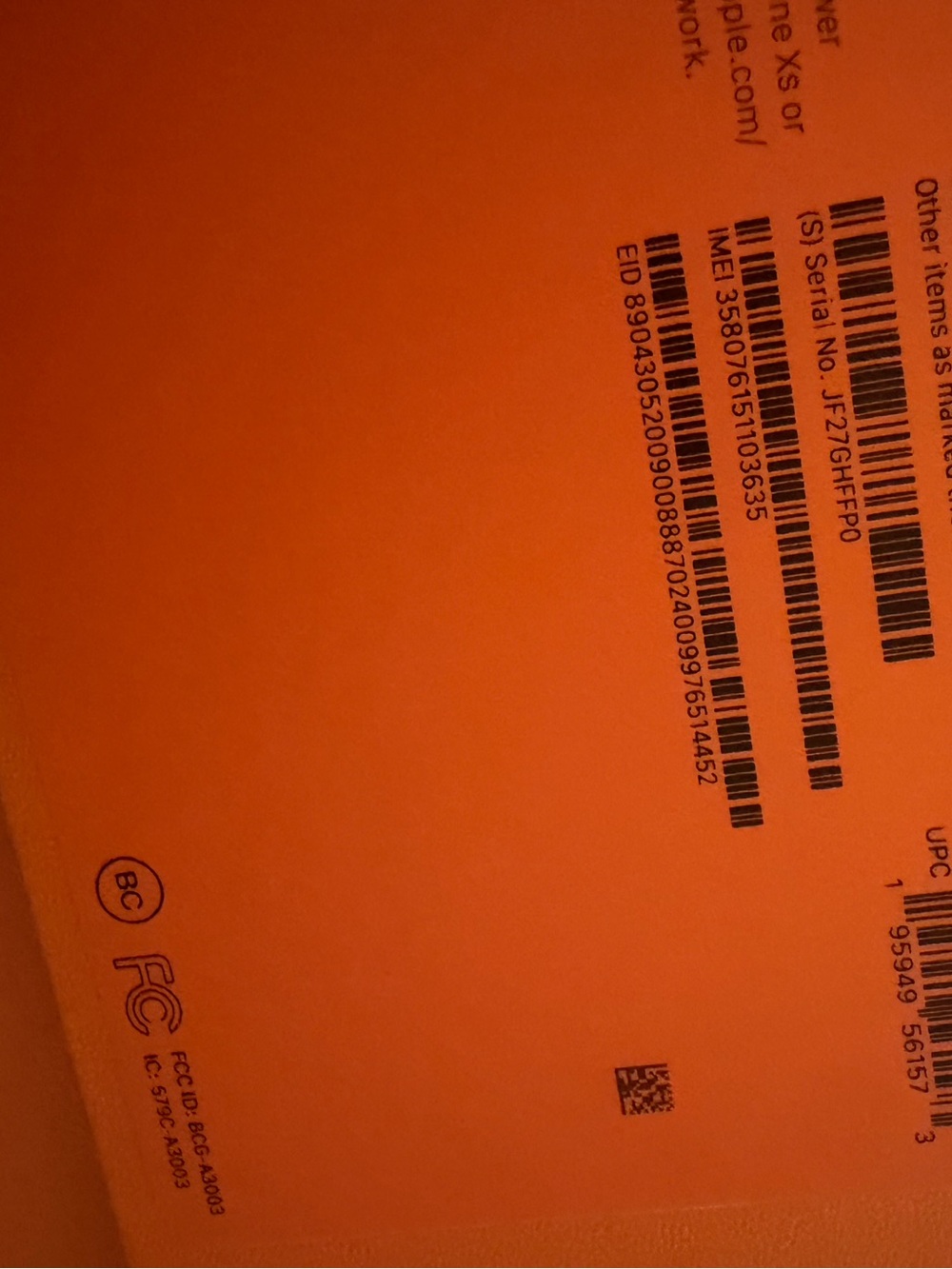Apple Orange Sport Band for Apple Watch New Never worn with box size M/L - Picture 7 of 9